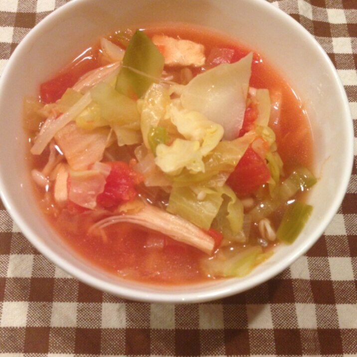 お野菜ザクザク！！栄養たっぷり食べるスープ☆